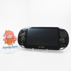 【Very Good】Sony PS Vita PCH-1100 Crystal Black 3G/Wi-Fi Model Console only #DEN2