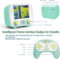 Rechargeable Retro Handheld Console with TV Connection – 2 Controllers Included