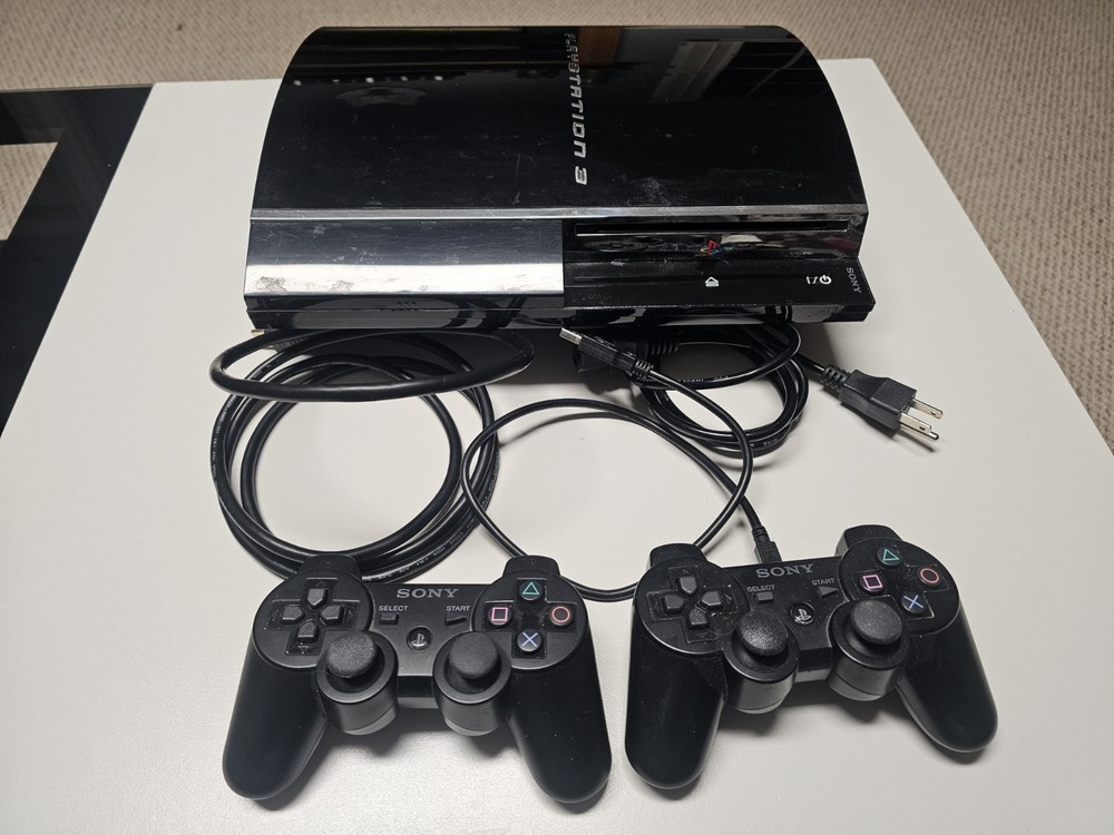 PlayStation 3 60GB Backwards Compatible CECHA01 w/ 2 Controllers