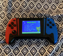 500 in 1 Handheld Game Console System Built-In Screen Black Red Blue