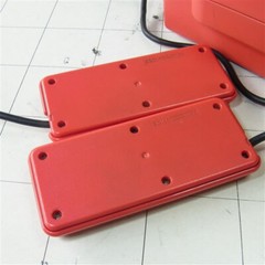 Twin Famicom Disk System Sharp Game Console Red AN-500R Working tasted