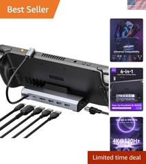 4K@120Hz Docking Station for Gaming: HDMI, USB 3.0 & Gigabit Ethernet – Compact