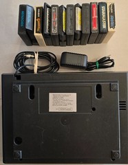 Atari 2600 Woody 4 switch Tested Working CX2600-A w/AC Adapter, RF Adapter,games