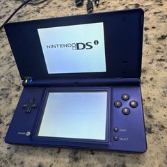 Nintendo DSi Launch Edition Metallic Blue Handheld System Clean Tested Charger32