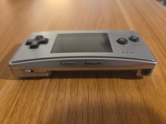 Authentic Silver Nintendo GameBoy Micro Console Great Tested W/ Charger