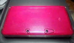 Nintendo 3DS Console – Gloss Pink – Japanese Import – Luma3DS – 32GB SD card