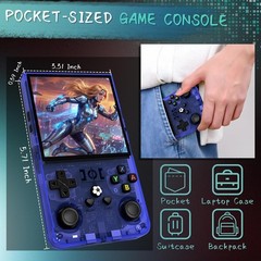 R36MAX Handheld Game Console, 40000+ Games Retro Gaming Console, 256GB TF Card