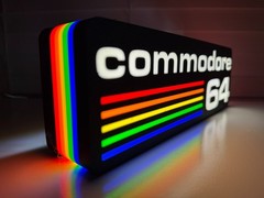 Commodore 64 Inspired LED lit sign – Lamp – Computer – Console Wall Decor