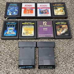 Atari 2600 System Bundle with Console, 30 Games, Joystick, Paddles, and More LOT
