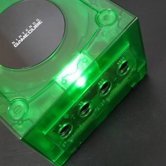 Nintendo GameCube Replacement Clear Green Shell Console NTSC U-C/J Region Switch