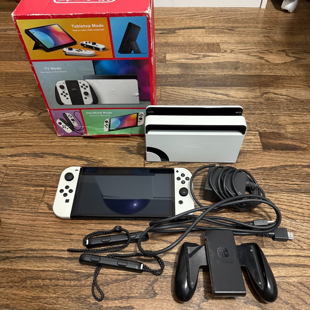 Nintendo Switch OLED Console w Dock/Charger/HDMI/Controller EXCELLENT CONDITION