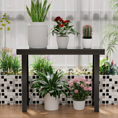 Solid Wood Console Table Narrow Entryway Table for Hallway Behind Couch Foyer