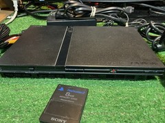 Sony PlayStation 2 Slim Console SCPH-77001 W/ Controller, Cables, 8MB Card, Game