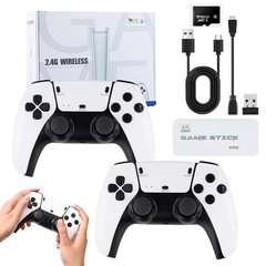 128G HDMI TV Video Game Stick M15 4K Gaming Console Gamepad 2 Pack Controller