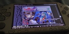 Sony PSP-2001 Silver Console Working With SNES Games Installed Memory Cards Case
