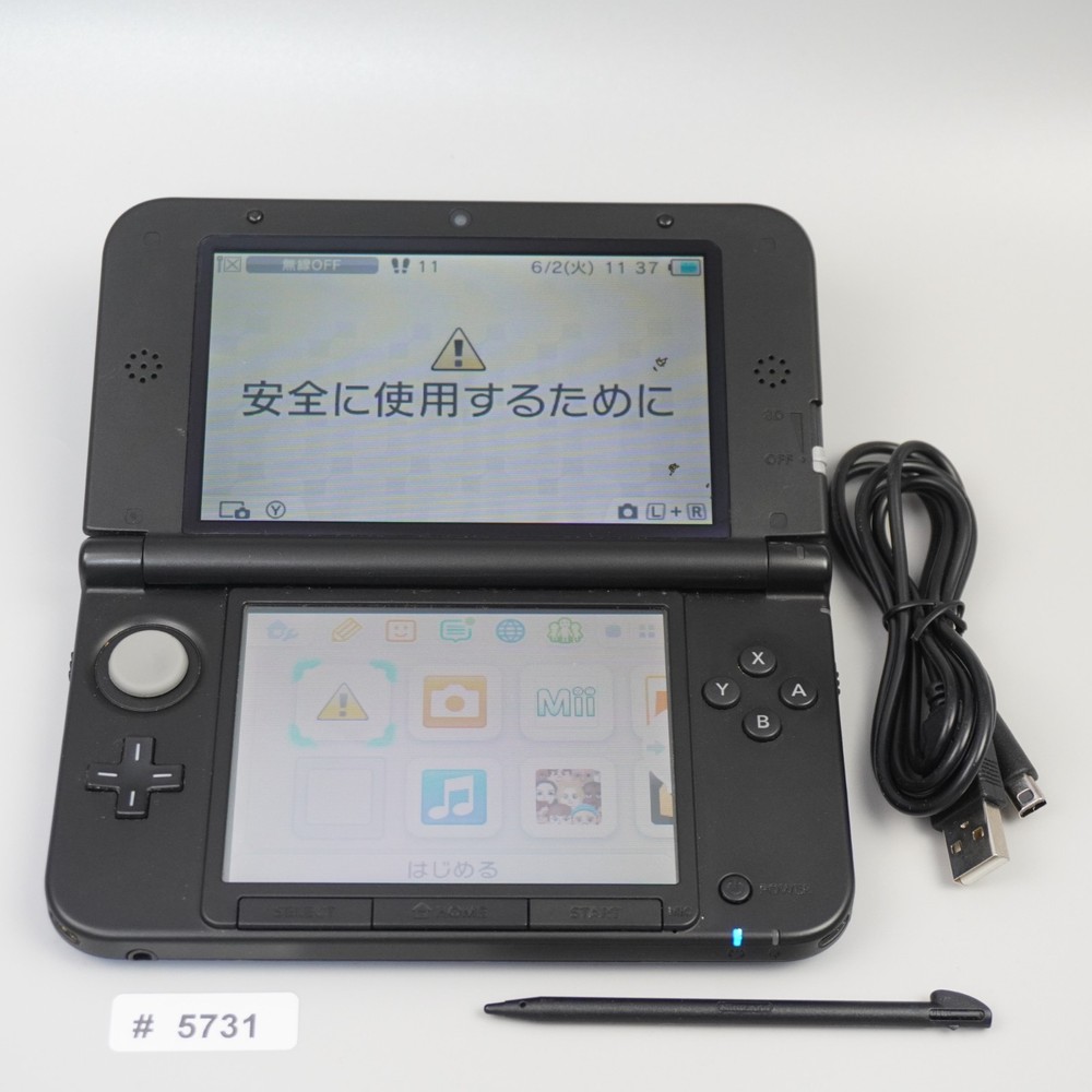 Nintendo 3DS XL LL Console Blue Black Japanese ver CTR-001 (READ DESC) #5731