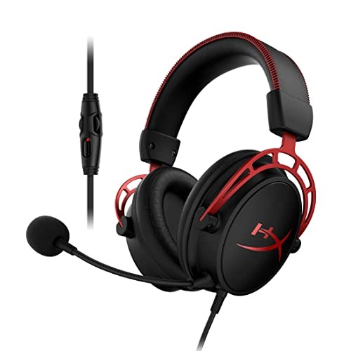HyperX Cloud Alpha Gaming Headset Red Volume Control HX-HSCA-RD/AS 4P5L1ABUUF