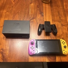 Nintendo Switch Console Dockable w/ Purple & Yellow Joy-Con, Dock, Grip, HDMI,