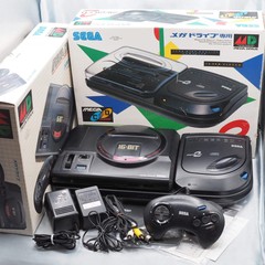 Mega Drive + Mega CD 2 Console system SET Boxed Tested SEGA HAA2510 HAA-2912