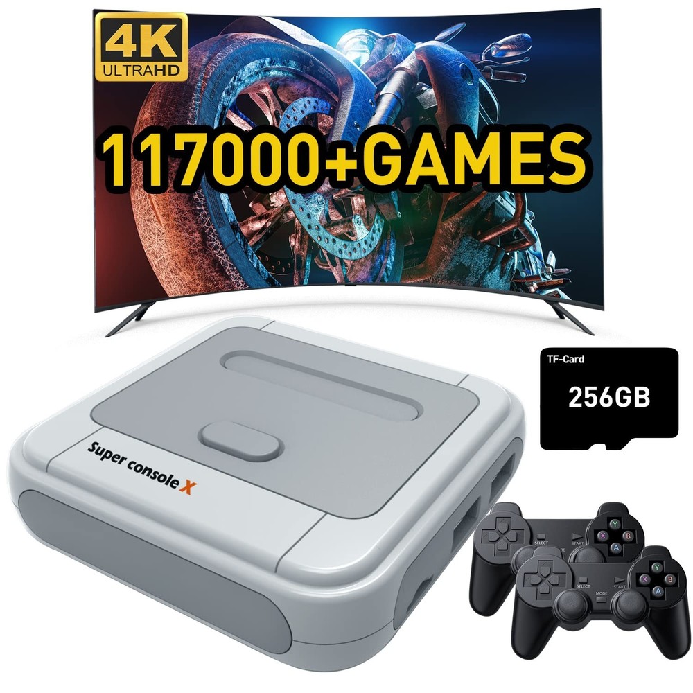 Super Console X Retro Video Game Console Built in 117,000+ Games,Emulator Consol