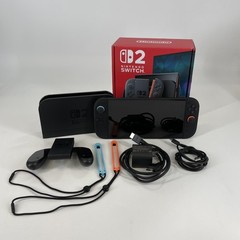 Nintendo Switch 2 Handheld Console Black 256GB w/ Controllers/Dock – Excellent