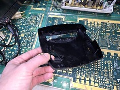 Sega Genesis Model 3 MK-1461 EMPTY Top Cover Plastic Black ONLY-Intact-OK-READ