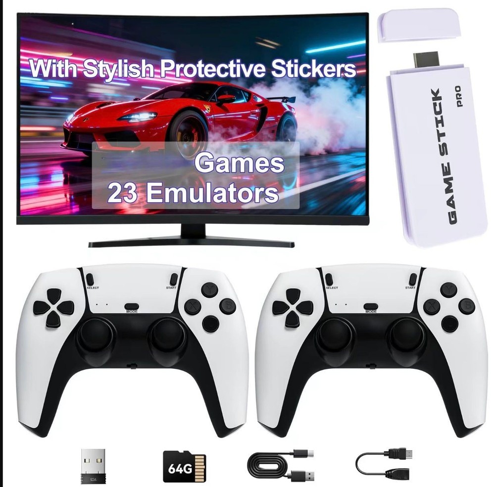 M15 Pius Vintage Game Controller Set, Classic Video Gaming Joystick with 4K…