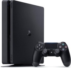 PlayStation 4 Slim (2 controllers included) – Black – 1TB – Good