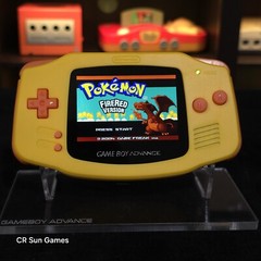 Yellow Game Boy Advance GBA iPS V5 LCD USB-C 1800 mAh Rechargeable Battery