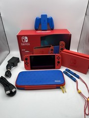 Nintendo Switch Mario Red & Blue Edition Console Barely Used Complete In Box