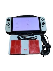 Nintendo Switch OLED Model HEG-001 Handheld Console – 256GB Micro SD Card -White
