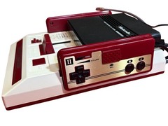 Nintendo Famicon Console & RAM Adapter + Controllers & Cables