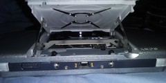 Sony PSP-2001 Silver Console Working With SNES Games Installed Memory Cards Case