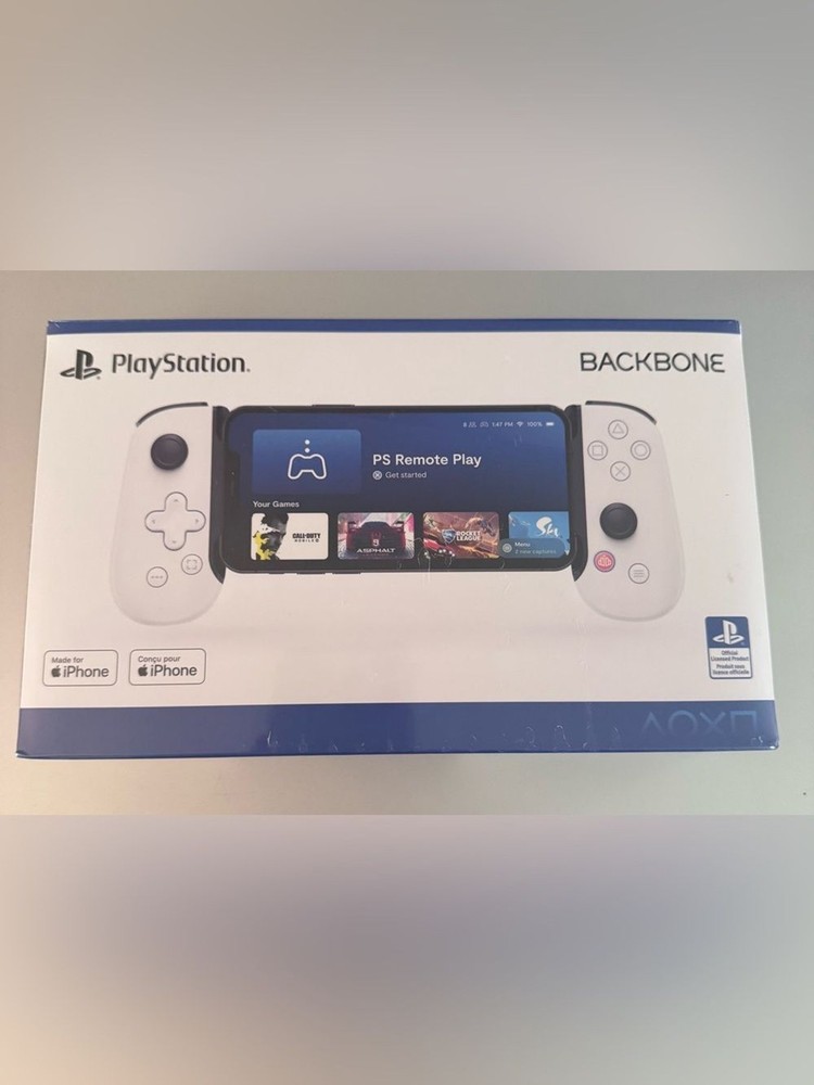 PlayStation Backbone PS Remote Play Smartphone Controller – White/Black