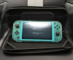 Custom Nintendo Switch Lite 128GB Hall Effect Emerald Clear Case BUNDLE Tested