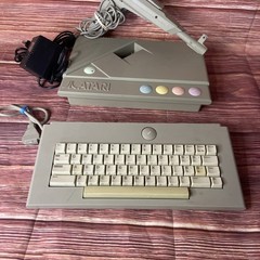 Atari XEGS Console, Keyboard Untested As-Is For Parts with Games And Manuals