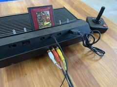 Atari 2600 AV Mod Composite Video, Recapped + Joystick + Donkey Kong
