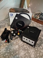 Nintendo GameCube Black DOL-001 Console System Complete in Box, Tested