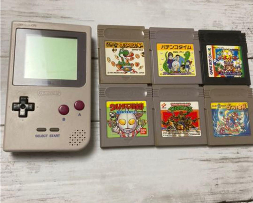 Game Boy Pocket console & 6-pack of software operation check Japanese game used