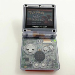 Nintendo Game Boy Advance GBA SP Transparent Clear Glacier System AGS 001