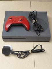 Xbox One S Blue Console – 1 Controller, HDMI & Power Cables – Tested & Working
