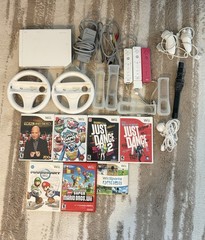 Nintendo Wii Console Bundle Complete + Extra Accessories + 7 Wii Games