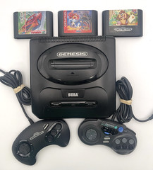 Sega Genesis Model 2 MK-1631 Console System 2 Controller 3 Game & Cables Bundle