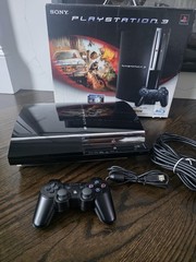 Sony PS3 CECHE01 Console Backwards Compatible 80GB Bundle – In Box 1 Controllers
