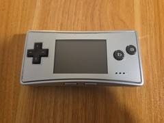 Authentic Silver Nintendo GameBoy Micro Console Great Tested W/ Charger
