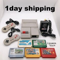 Nintendo New Famicom Console HVC-101 Controllers 5 Games Bundle NES Japan Tested