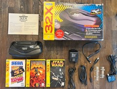 Sega 32X System With Wires Bundle in Box + 3 Boxed 32X Games.