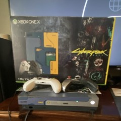 Microsoft Xbox One X Cyberpunk 2077 1TB 4K Wi-Fi Bundle w/ Box + 2 Pads