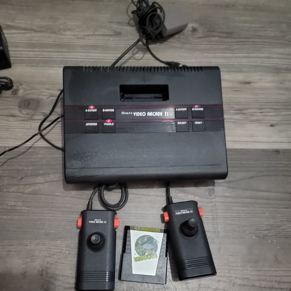 Atari 2600 Sears Video Arcade II Console System w/ Original Controllers Tested