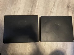 Two (2) Microsoft Xbox One X 1TB consoles for parts *read*